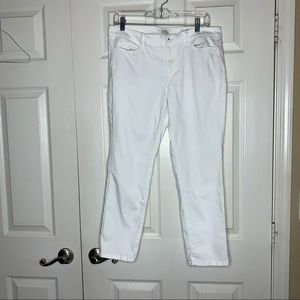 J. Jill Authentic Fit Slim Ankle Jeans White